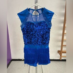 Blue dance costume